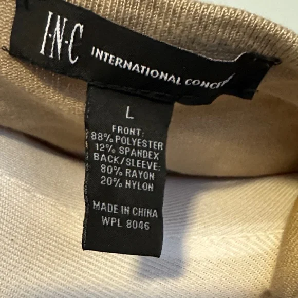 INC International Concepts Tan Fringe Cape - Picture 10 of 10